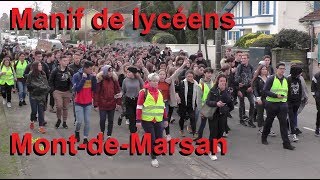 Mont de Marsan  Manif de lycéens 6 décembre 2018 [upl. by Eniawtna]