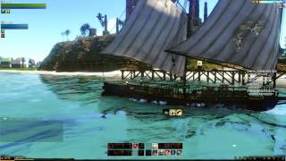 ArcheAge Online Testing the Trade Ship [upl. by Elamef132]