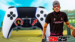 1 GLITCHY SMALL GUARD DRIBBLE TUTORIAL NBA 2K25 HANDCAM  BEST ISO amp COMP DRIBBLE MOVES [upl. by Ielak]