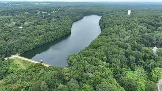 Flyover of Fairview Reservoir in Norwich [upl. by Kcirnek]