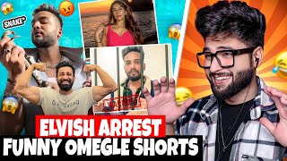 Elvish Yadav ARRESTED 😱  😂 FUNNIEST OMEGLE SHORTS AND MEME REACTION 😂🔥 THEAJAYARORA [upl. by Libbi491]