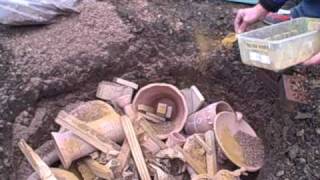 Pit firing pottery 1 [upl. by Enelez]