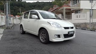 2010 Perodua Myvi 13 EZi StartUp Full Vehicle Tour and Quick Drive [upl. by Aicirtak]