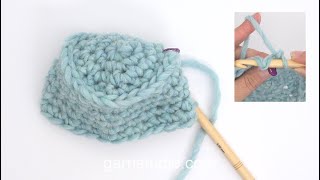 How to work around a double crochet [upl. by Anihsak305]