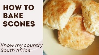 How to make scones South African YouTuber KnowMyCountrySA2023 [upl. by Emalia]