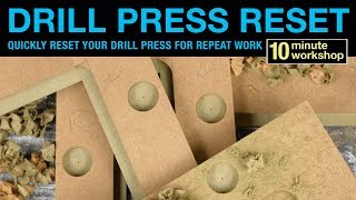 Drill press reset 151 [upl. by Boothman453]