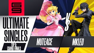 MuteAce vs MkLeo  Ultimate Singles Top 8 GRAND FINALS  Genesis 9  Peach vs Joker [upl. by Nilyram1]