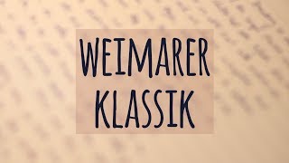 Weimarer Klassik einfach erklärt  Geschichte  Merkmale  Ästhetische Erziehung [upl. by Larsen918]