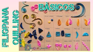 CURSO TUTORIAL DE FILIGRANA O QUILLING 3 FORMAS diferentes de ESPIRAL Y 15 FIGURAS BÁSICAS [upl. by Libys]