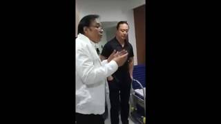 Robert Jaworskis postgame visit to the Ginebra Dugout 2017 [upl. by Cumine]