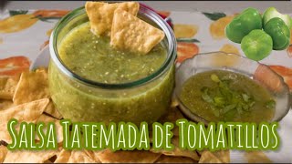 SALSA VERDE TATEMADA PARA TACOS 🌮 Roastes Salsa Verde marilinnvlogs [upl. by Arodasi90]