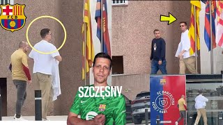 Szczesny ARRIVED to SIGN at Barcelona OFFICE 🔥 announcement SET ✌️ [upl. by Litch]