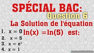 Spécial bac fonctions logarithmes  maths terminale TD6 indiamaroo movies [upl. by Enelym]