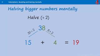 Halving Numbers using Partitioning [upl. by Aicener]