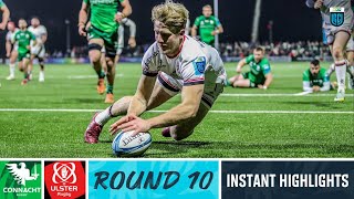 Connacht v Ulster Rugby  Instant Highlights  Round 10  URC 202223 [upl. by Enidanreb863]