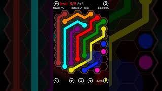 Flow Free Hexes Daily Puzzles 8x8 Level 18 V12 [upl. by Pilar]