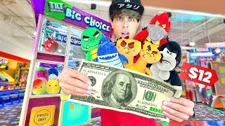 Can I Win Over 100 Worth of Claw Machine Prizes [upl. by Ekaterina540]