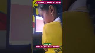 Creation of Art in MS Paint  Class3rd  BRIJNANDANI GROUP Of SCHOOLS [upl. by Clerk191]