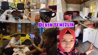 AÇIK HAVADA KAHVALTI 😋 DERİN TEMİZLİK 🧼 MİS GİBİ OLDU ✅ ÖDÜL TATLISI 🥰 GÜNLÜK VLOG🎥 [upl. by Assylla]