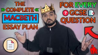 Macbeth One FULL Essay Plan Which Fits EVERY GCSE Question [upl. by Eeroc]