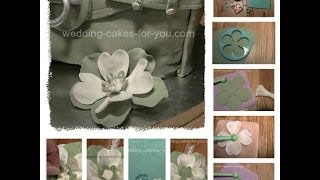 Simple Gumpaste Flowers Dogwood [upl. by Nahsrad]