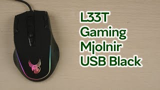 Розпаковка L33T Gaming Mjolnir 12000 DPI USB Black [upl. by Hpesoj884]