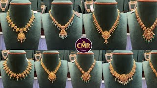 Lightweight necklace models with weightGold necklace collectionNecklacesKotha bangaru lokam [upl. by Luthanen259]