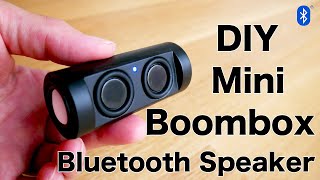 DIY Mini Boombox Bluetooth Speaker Build自作スピーカー [upl. by Nura]