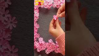 পেপার দিয়ে ফুল তৈরিEasy paper craftFull bananoFul banano diywallhanging craft homedecor [upl. by Christianson362]