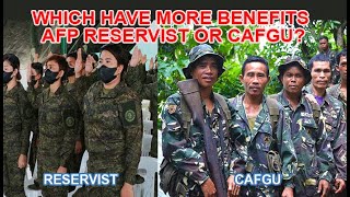 Which Have More Benefits AFP Reservist or CAFGU [upl. by Fabrianne956]