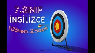 7 Sınıf İNGİLİZCE 1 Dönem 2 Yazılı Soruları ve Çözümü [upl. by Sorac]