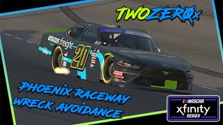 Phoenix Raceway  Wreck avoidance  NASCAR Xfinity Series Fixed Setup [upl. by Anneis308]