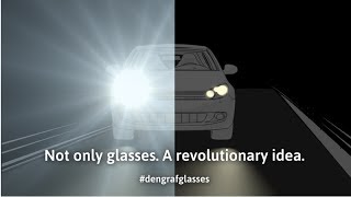 Dengraf Glasses nonglare system for night driving english with subtitle [upl. by Ahkeber]