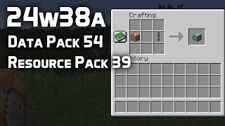 News in Data Pack Version 54 and Resource Pack Version 39 24w38a [upl. by Ahsilad405]