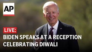 LIVE Biden delivers remarks at White House reception celebrating Diwali [upl. by Ahsilav]