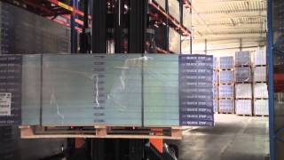 Automated Guided Vehicle system AGV with STILL FMX at Unilin by Dematic NV [upl. by Slotnick]