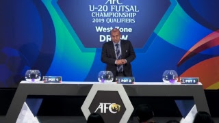 AFC U20 Futsal Championship Qualifiers 2019  Official Draw [upl. by Orpha]