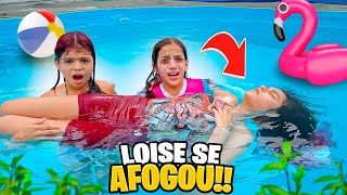 LOUISE SE AFOGOU NA PISCINA POR CULPA DA MANU A PRIMA CHATA JÉSSICA E FAMÍLIA [upl. by Adnole]