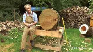 The making of a log hive  Treatment Free Tree Beekeeping in Great Britain [upl. by Altman935]