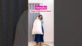 😱 Huge cute midi dress haul 😘👌🏻 Meesho mega sale mididress meesho anarkali fyp [upl. by Ungley]