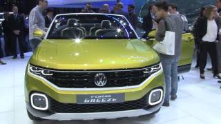 Autosalon Å½eneva 2016  Volkswagen Tiguan TCross Breeze Golf GTI Clubsport Passat GTE Variant [upl. by Aldwon]