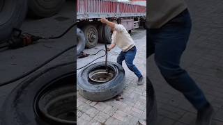 Good technology  car tire repair wheel disassembly process [upl. by Swarts]