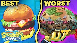 Every Krabby Patty Ranked by GROSSNESS 🍔  SpongeBob [upl. by Bunce]