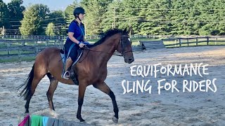 Riding Lesson with Equiformance Posture Sling  Charlie 08192020 [upl. by Oluap786]