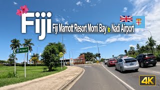 Drive from Fiji Marriott Resort Momi Bay to Nadi International Airport Fiji 🇫🇯 [upl. by Rehtaeh290]