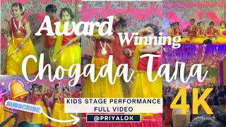 Chogada Taara Dhandiya Dance by Kids  Loveyatri Movie Song  Dandiya Stage performance by kids [upl. by Nylevol]