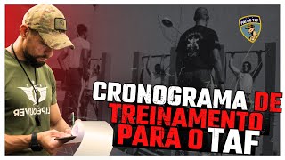 CRONOGRAMA DE TREINAMENTO IDEAL PARA O TAF [upl. by Miru403]