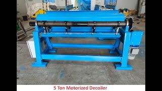 5 Ton Motorized Decoiler [upl. by Mun]