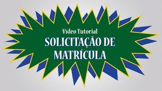 Solicitação de Matrícula na UFRRJ [upl. by Claudianus]