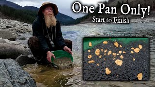 Gold Panning Start to finish no stops no cuts no edits [upl. by Evars]